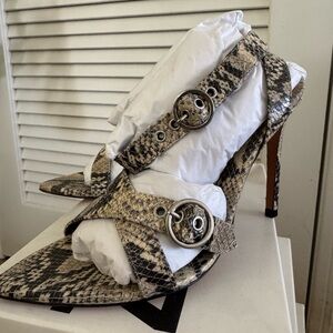 Schutz Snakeskin Patterned Women's Heels